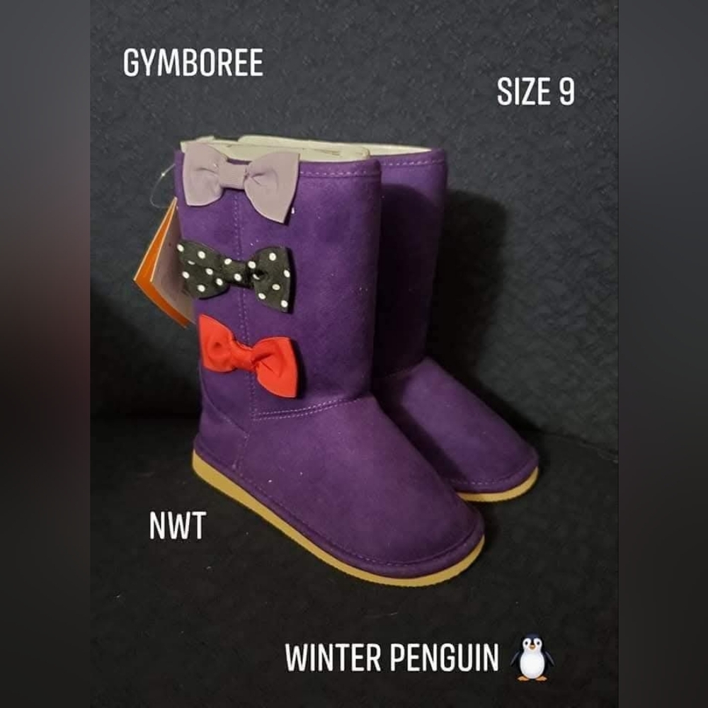 Gymboree Purple Winter Boots with Bows